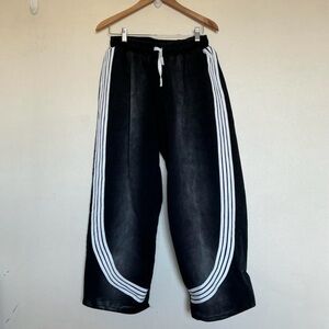 Minted striped sweat pants heathered grey black men’s large